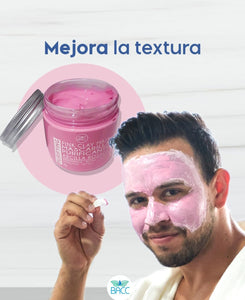 mascarilla de arcilla rosa