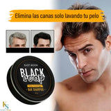 "Adiós Canas: Shampoo Unisex en Barra Black Soap"